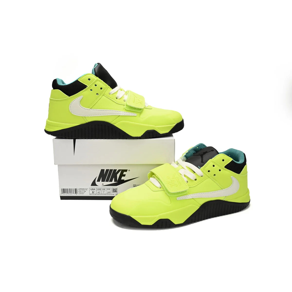 Travis Scott x Jordan Cut The Check Nice Kicks Fluorescent Green