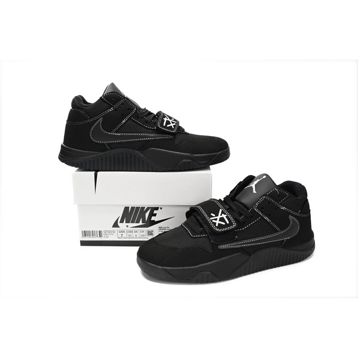 Travis Scott x Jordan Cut The Check Nice Kicks Black Knight