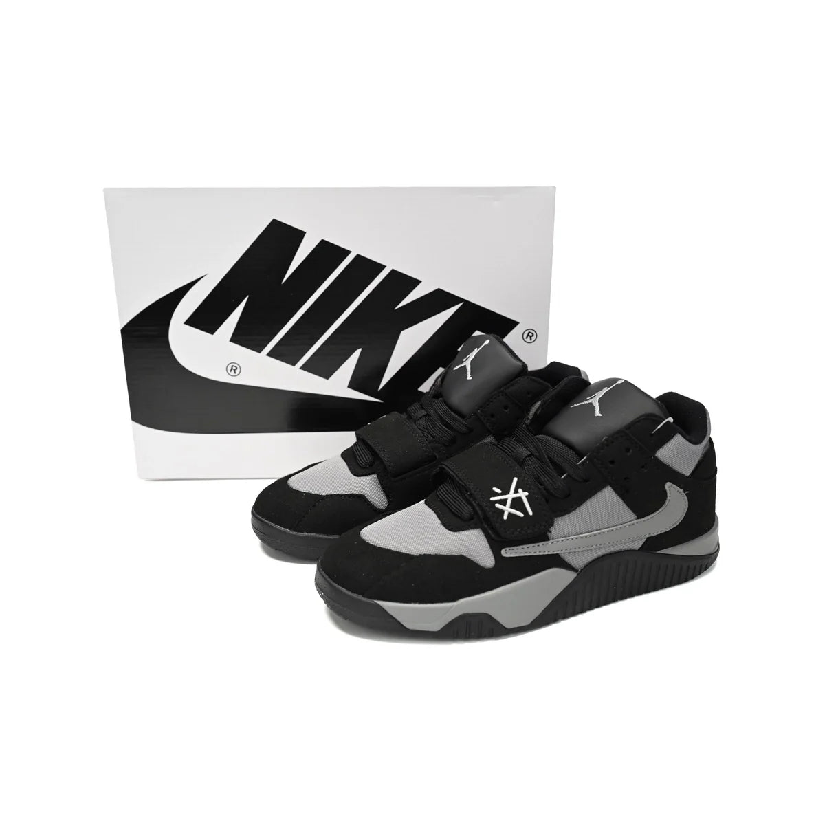 Travis Scott x Jordan Cut The Check Nice Kicks Black Charcoal