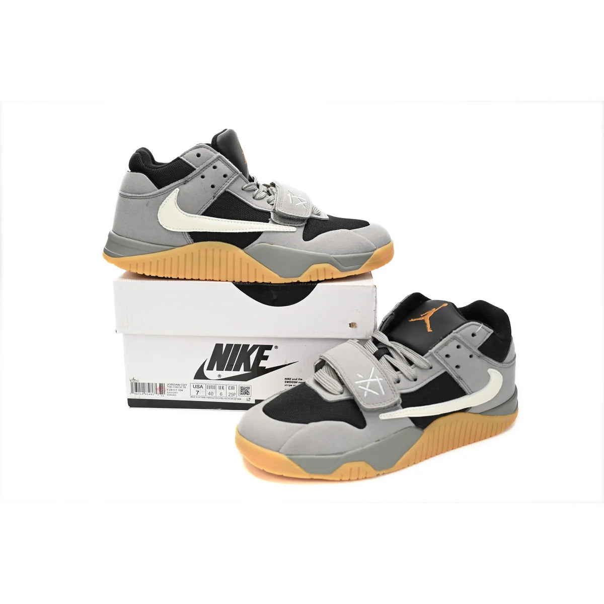 Travis Scott x Jordan Cut The Check Nice Kicks Black Gray Brown
