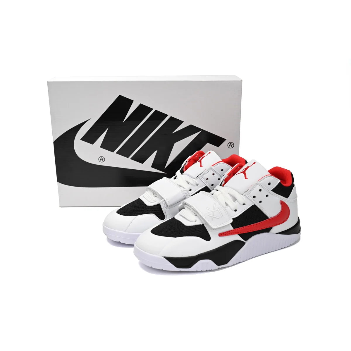 Travis Scott x Jordan Cut The Check Nice Kicks Black White Red