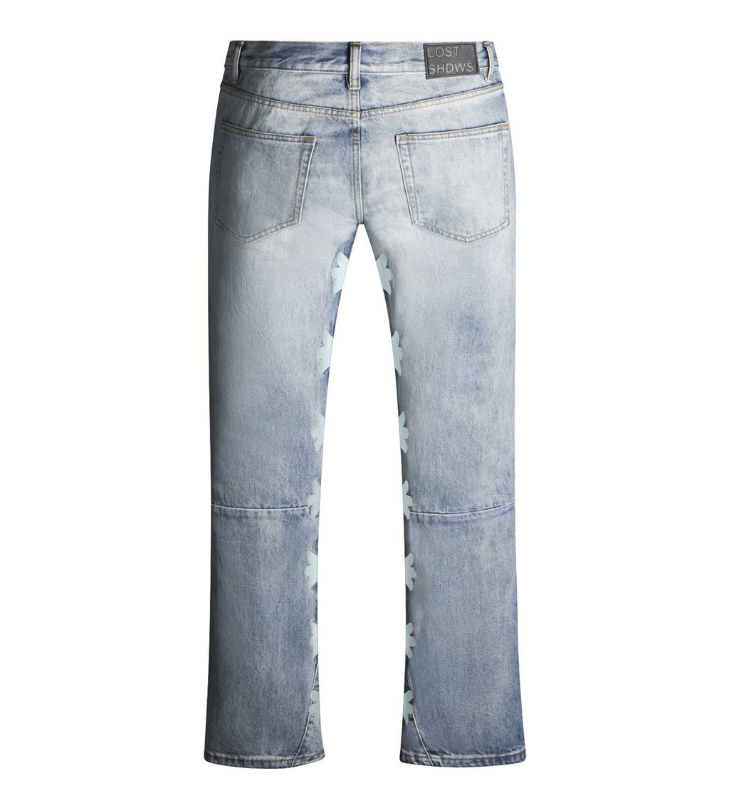Lost Shdws Denim Pant Blue/White
