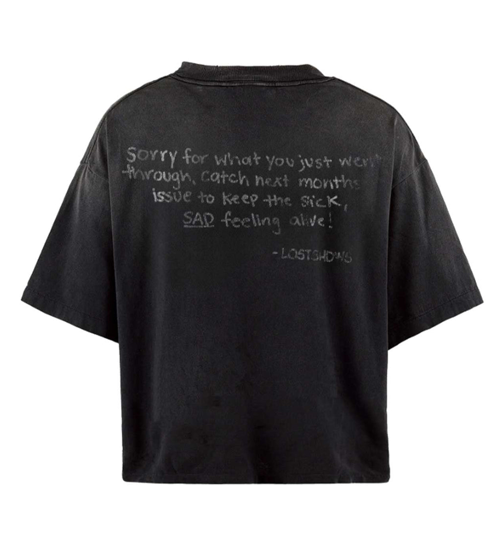 Lost Shdws Frown Tee Black