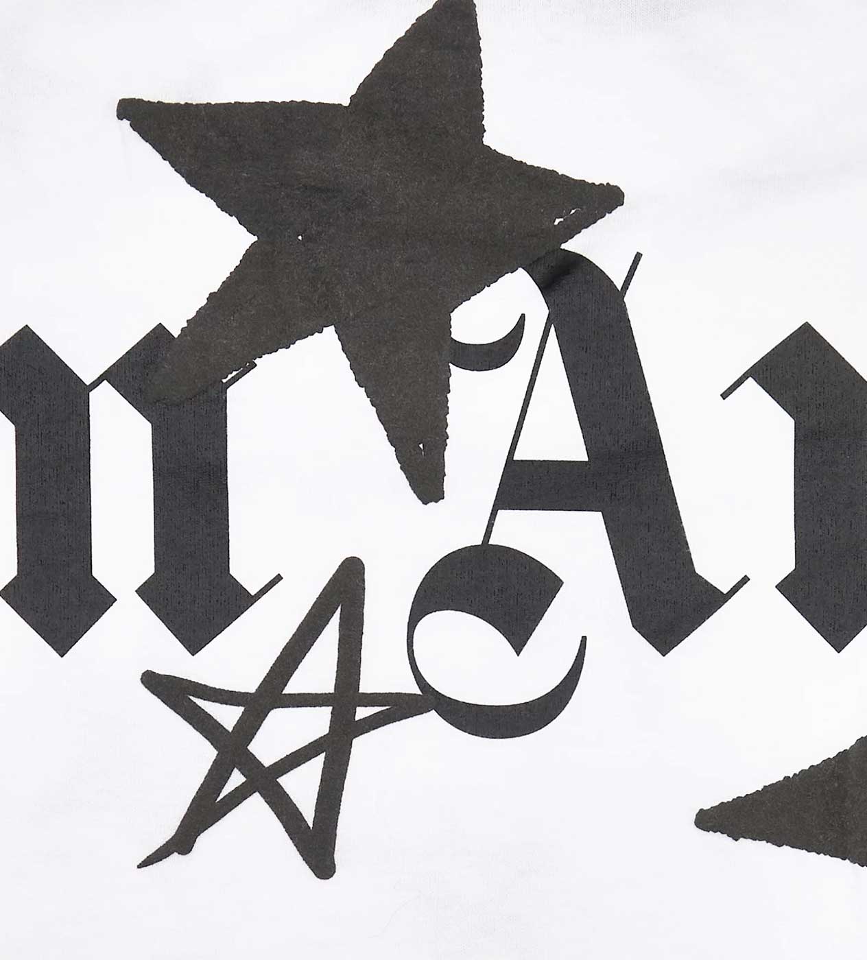 Palm Angels Shooting Stars Logo White/Black