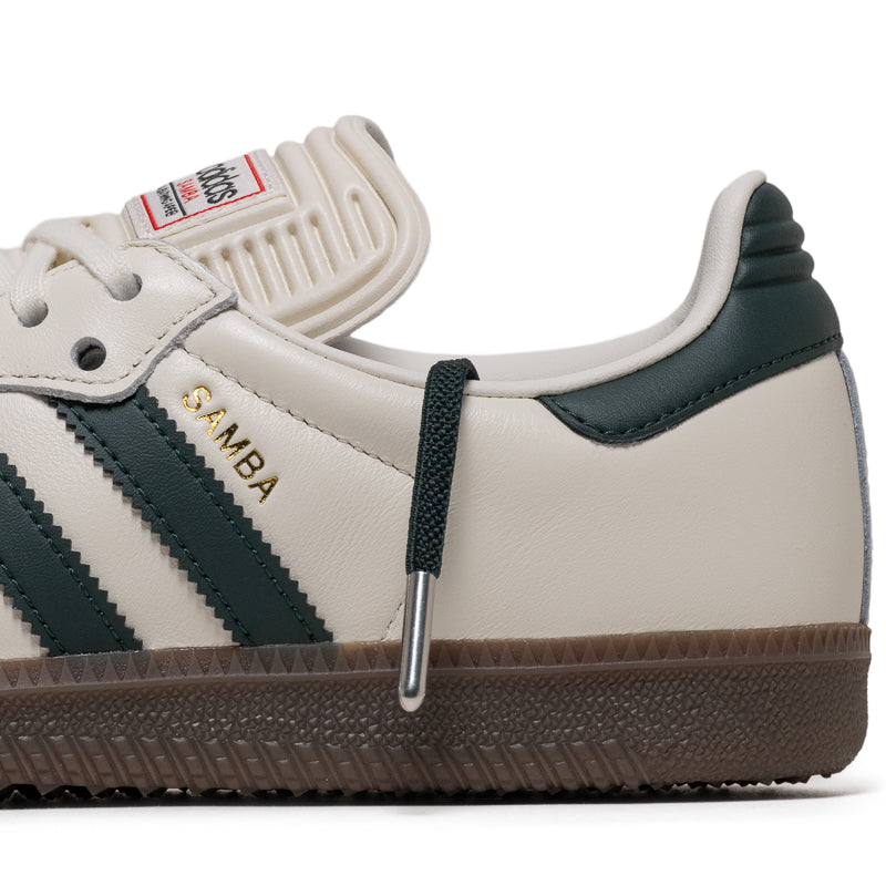 A Bathing Ape x Adidas Samba - Off White/Shadow Green