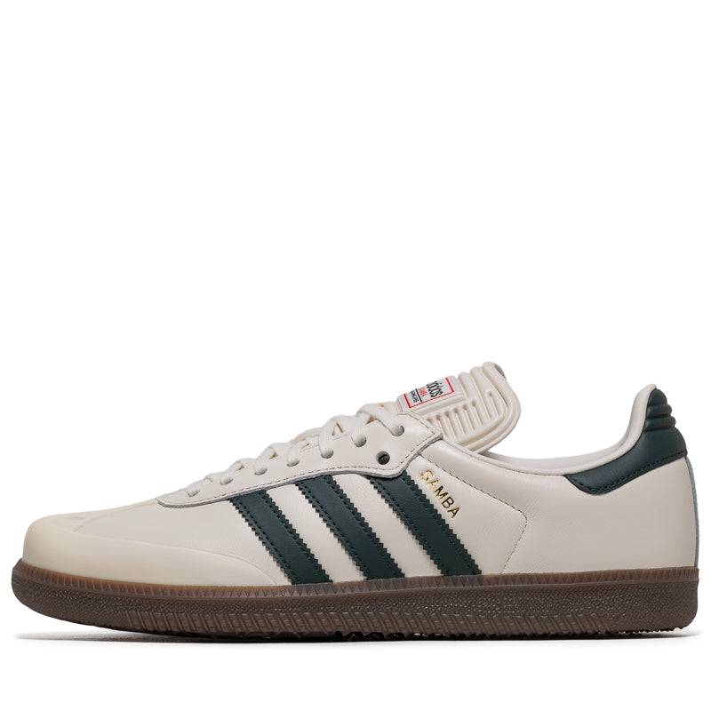 A Bathing Ape x Adidas Samba - Off White/Shadow Green
