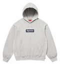 Supreme Box Logo Hoodie Heather Grey/Navy