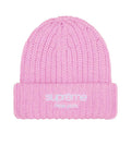 Supreme Chunky Rib Classic Logo Beanie Pink