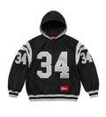 Supreme Football Zip Up Hooded Sweatshirt Black