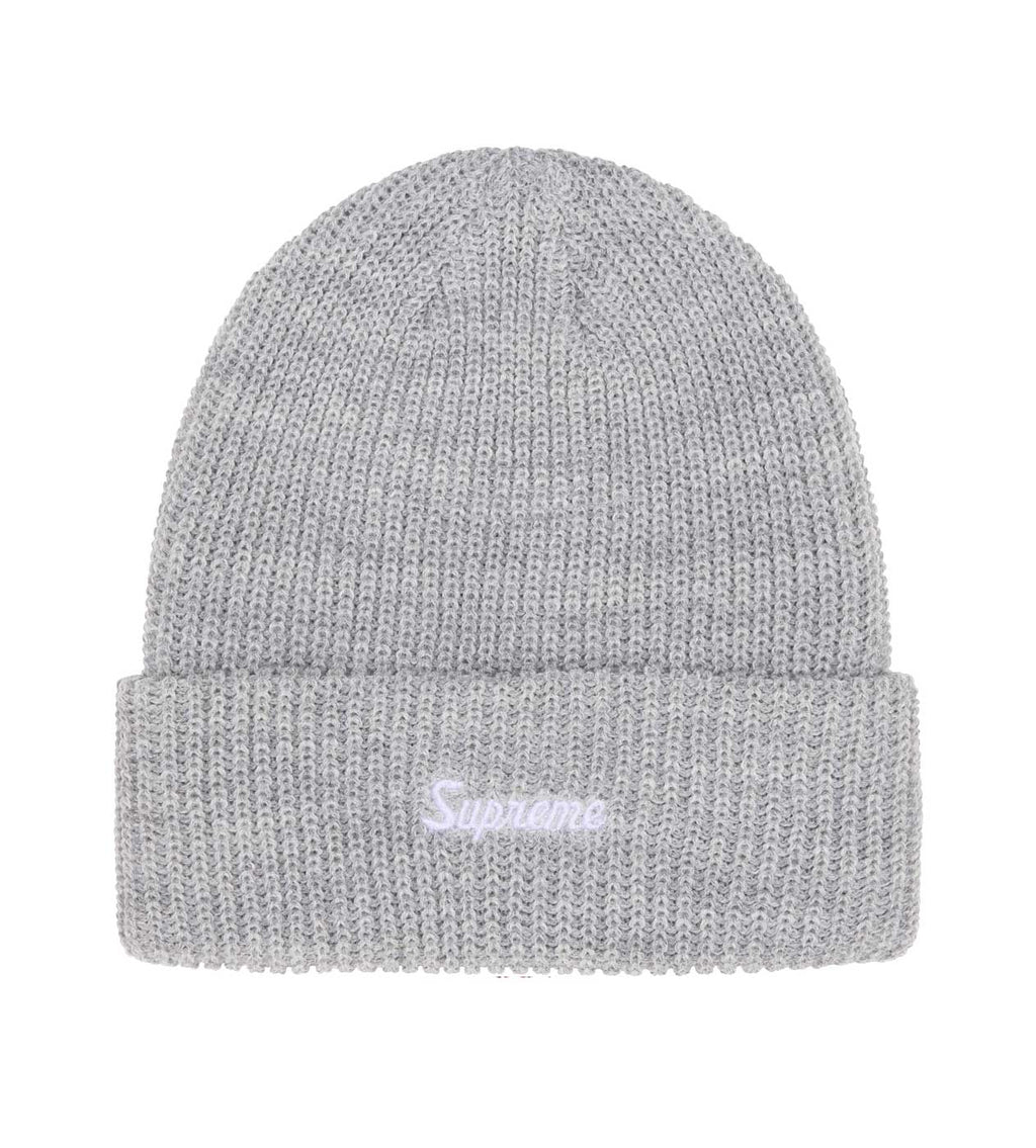 Supreme Loose Gauge Beanie Grey