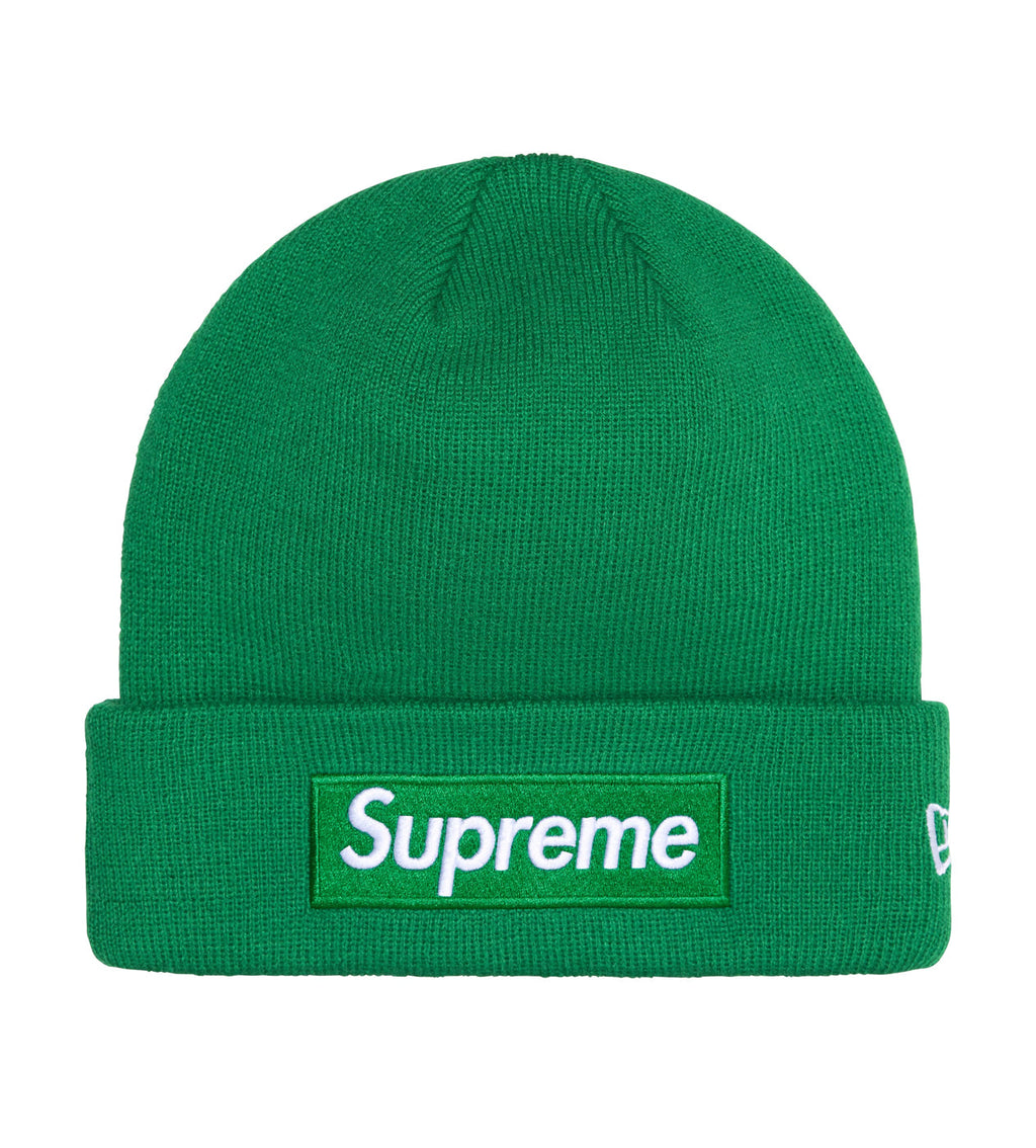 Supreme New Era Box Logo Beanie Green