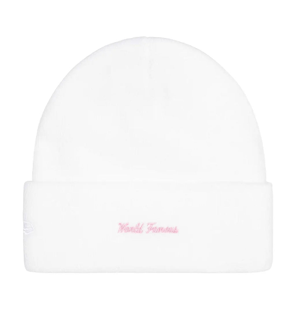 Supreme New Era Box Logo Beanie White/Pink
