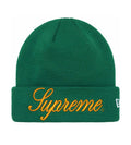 Supreme New Era Script Beanie Green