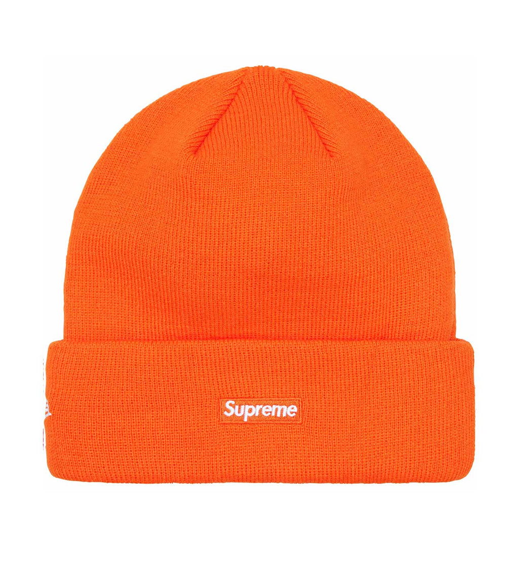 Supreme New Era Script Beanie Orange