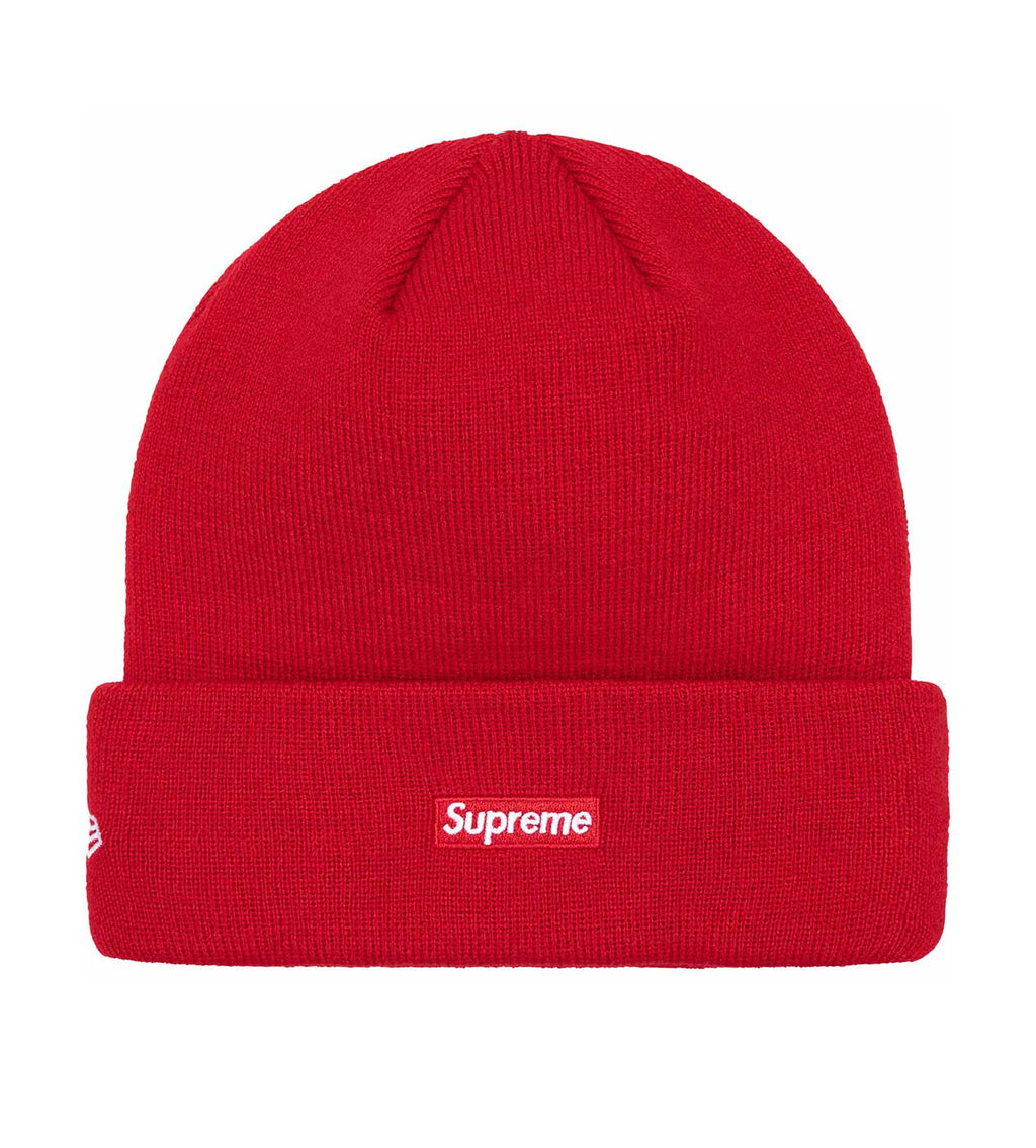 Supreme New Era Script Beanie Red