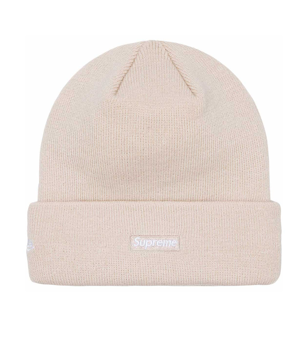 Supreme New Era Script Beanie Stone