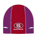 Supreme Racing Panel Beanie Purple/Red
