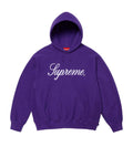 Supreme Script Hoodie Purple