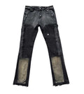 Triple Sevens Flared Denim Black