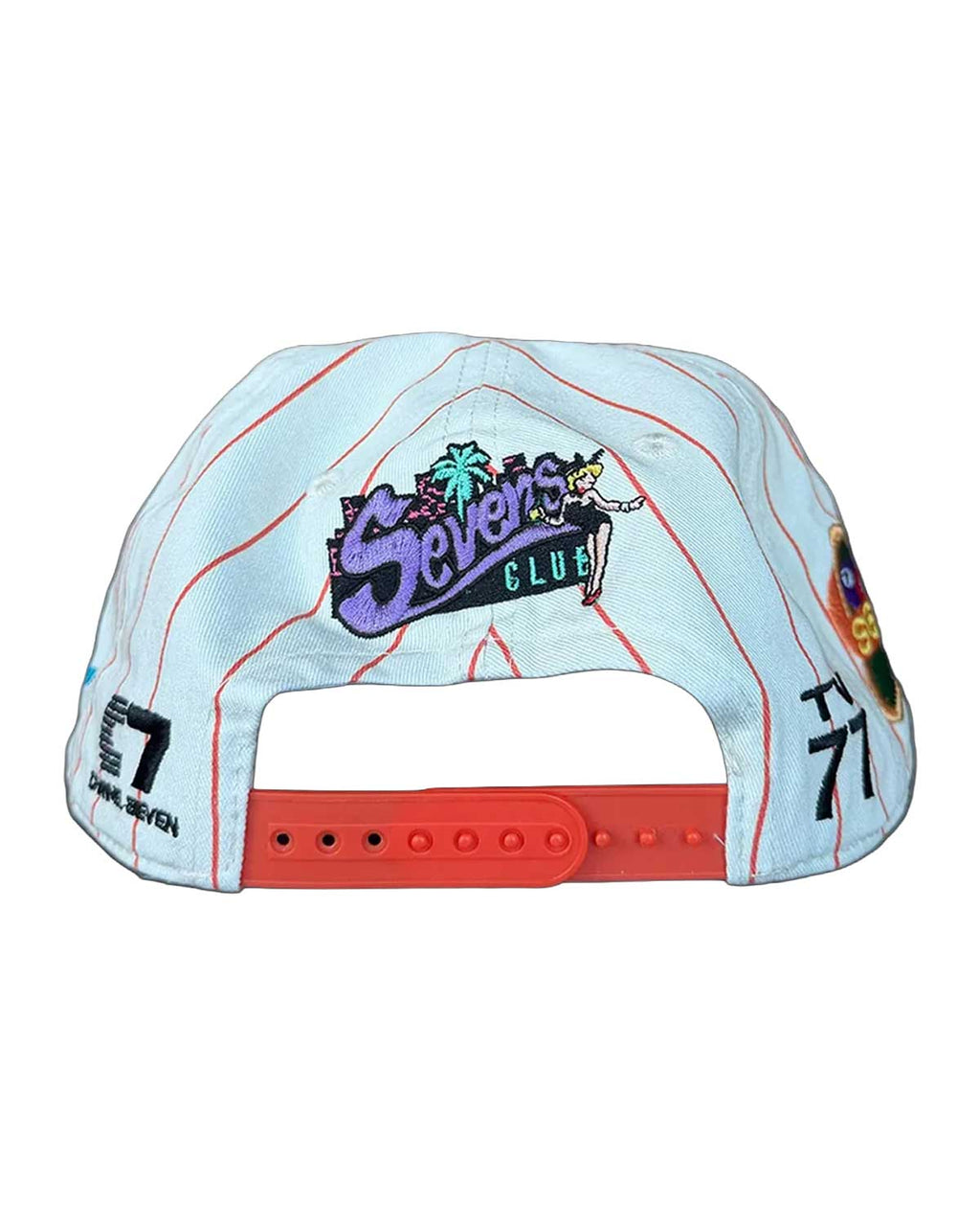 Triple Sevens Night Owl Cap Pinstripe Orange
