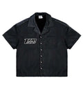 Triple Sevens Nylon Button Up Black