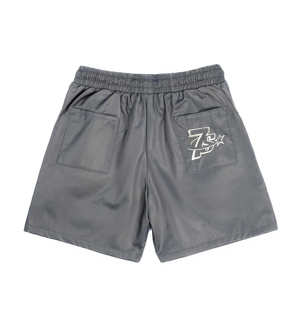 Triple Sevens Nylon Button Shorts Grey