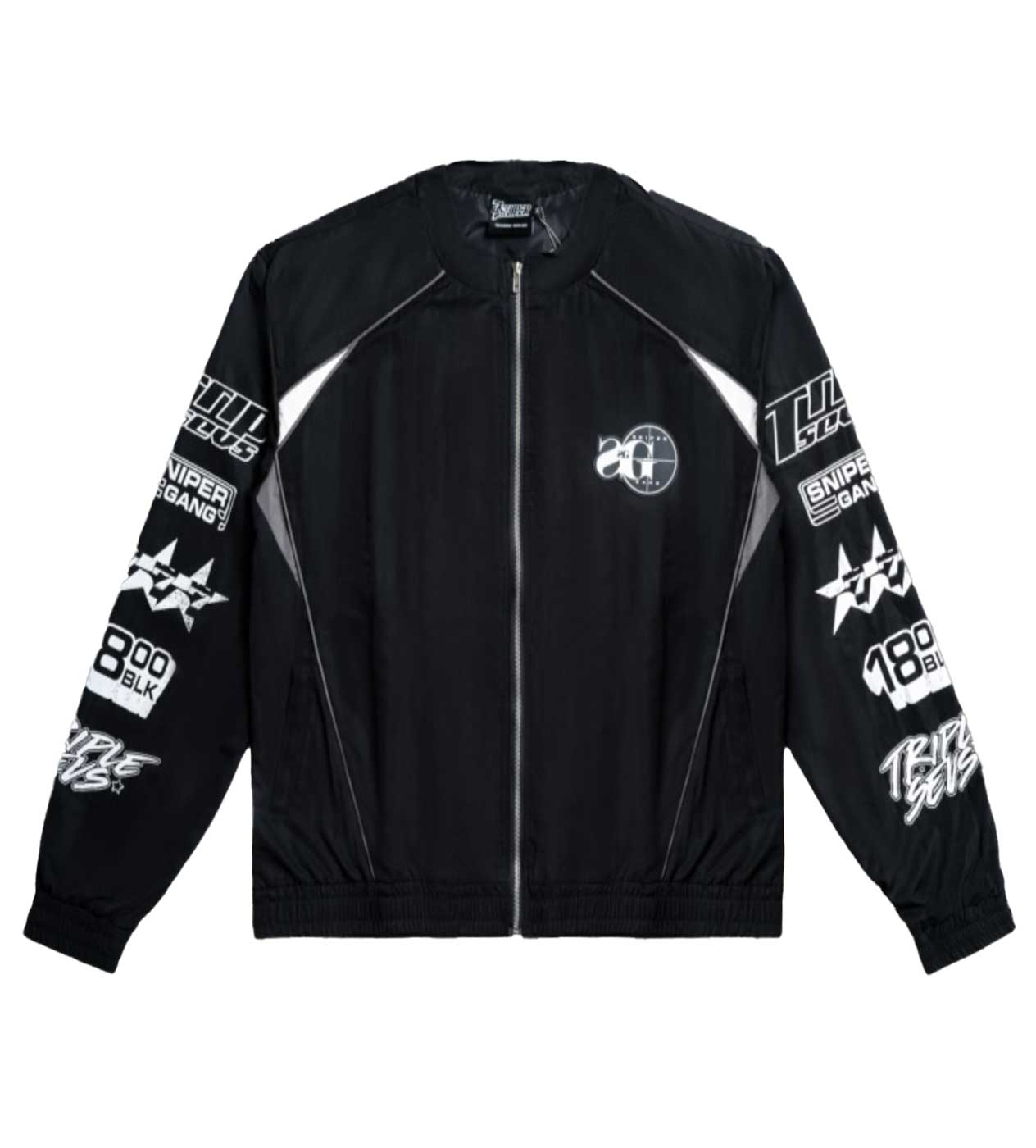 Triple Sevens Sniper Gang Tracksuit Jacket Black