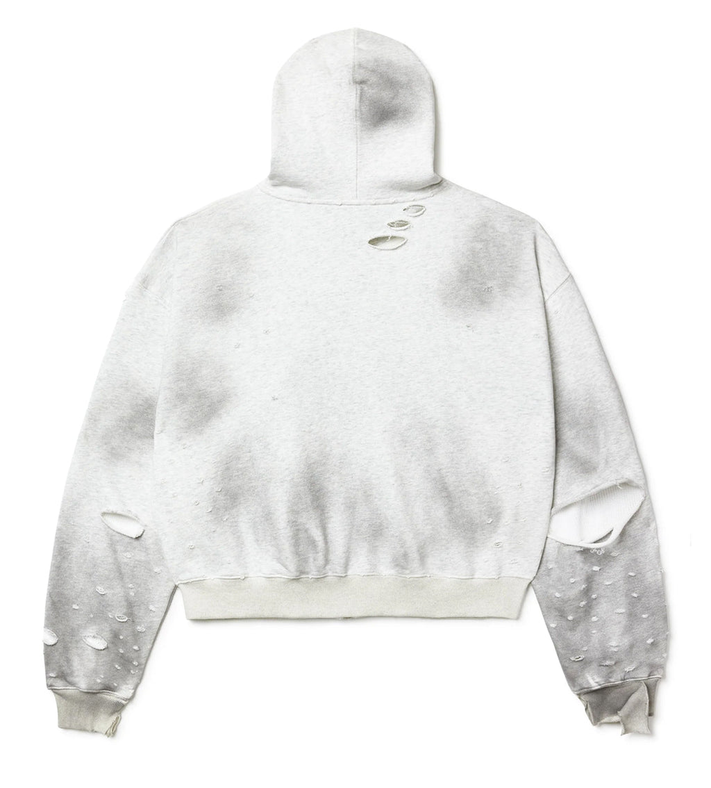 Vale Forever Destroyer Zip Up Hoodie Grey