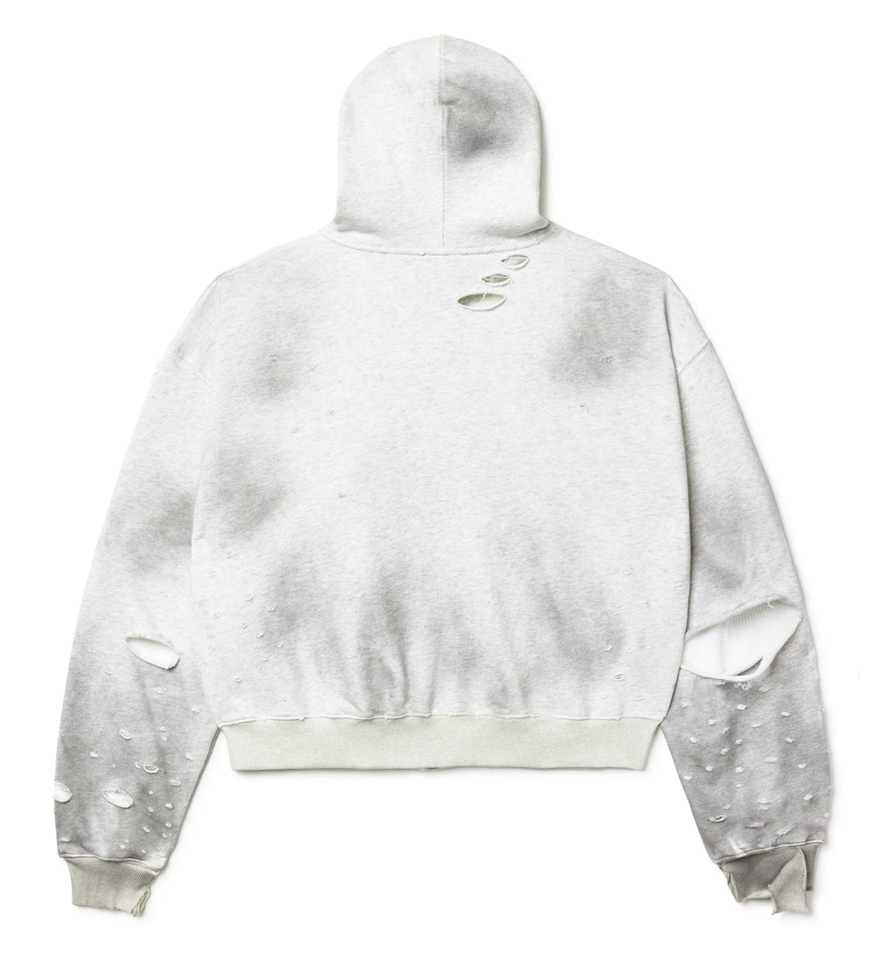 Vale Forever Destroyer Zip Up Hoodie Grey