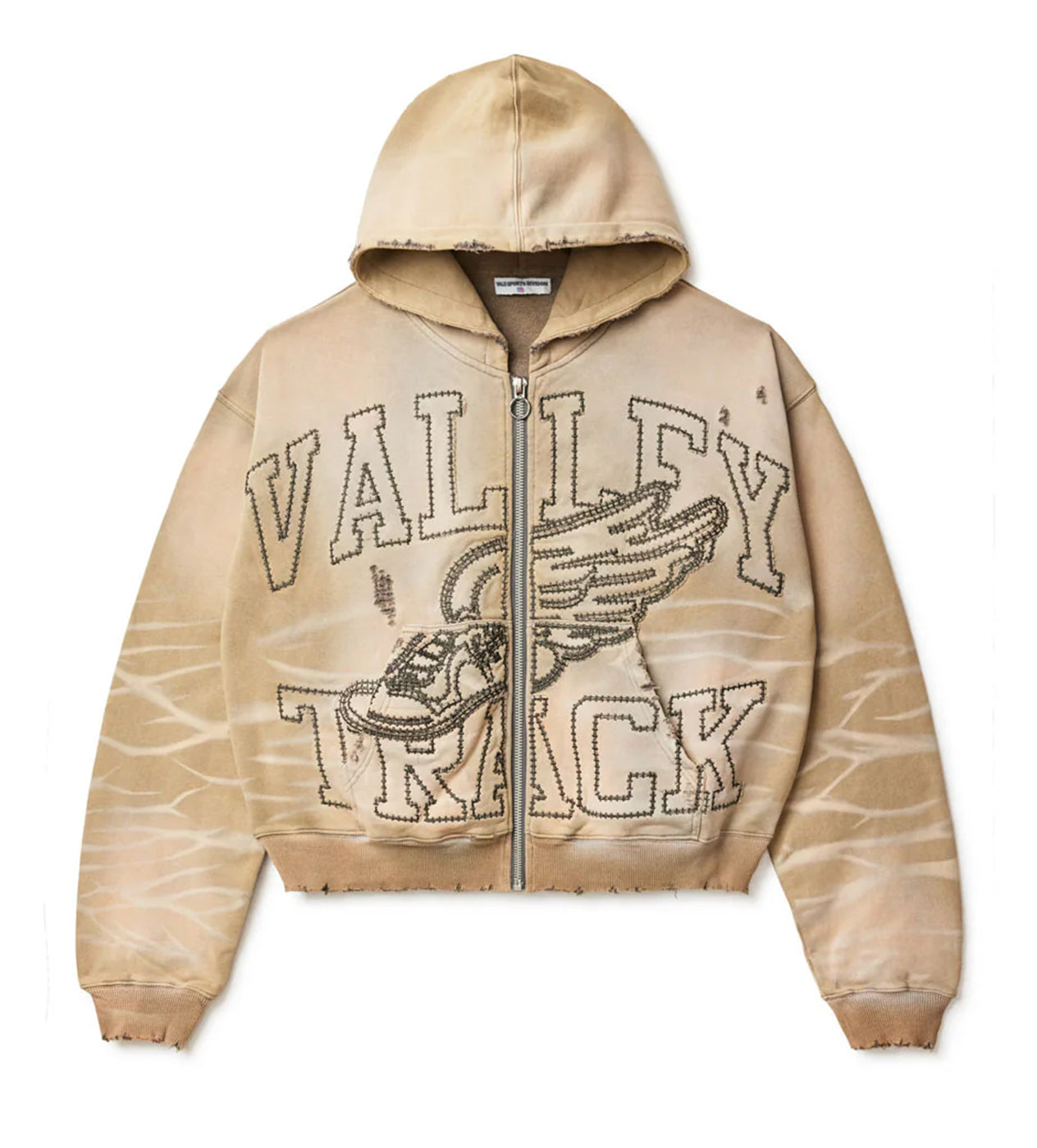 Vale Forever Garden Zip Up Dirty Bone