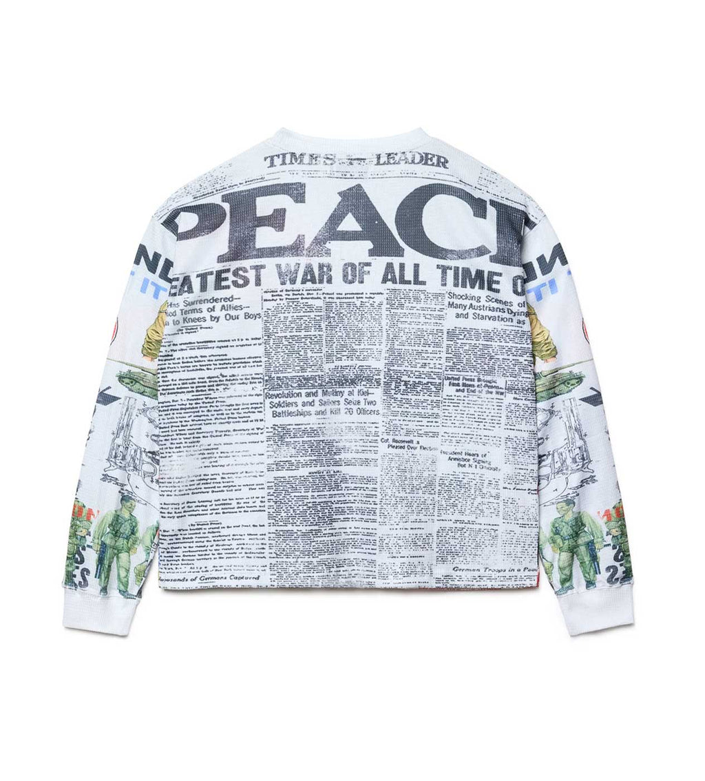 Vale Forever Peace Long Sleeve Tee White