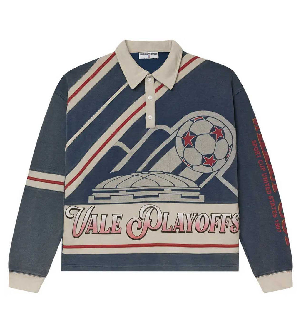 Vale Forever Playoff Rugby L/S Tee Blue