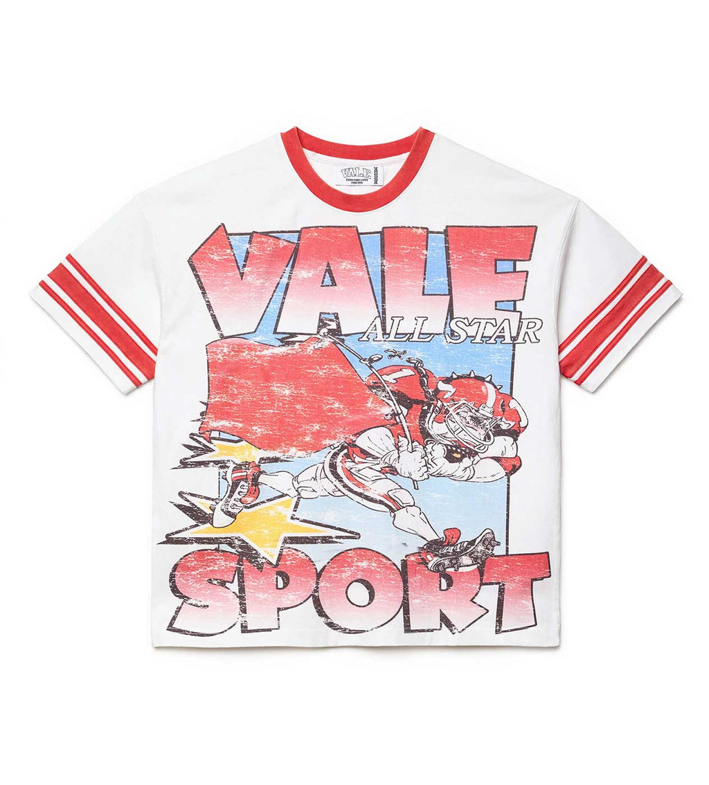 Vale Forever Running Dog Tee White/Red