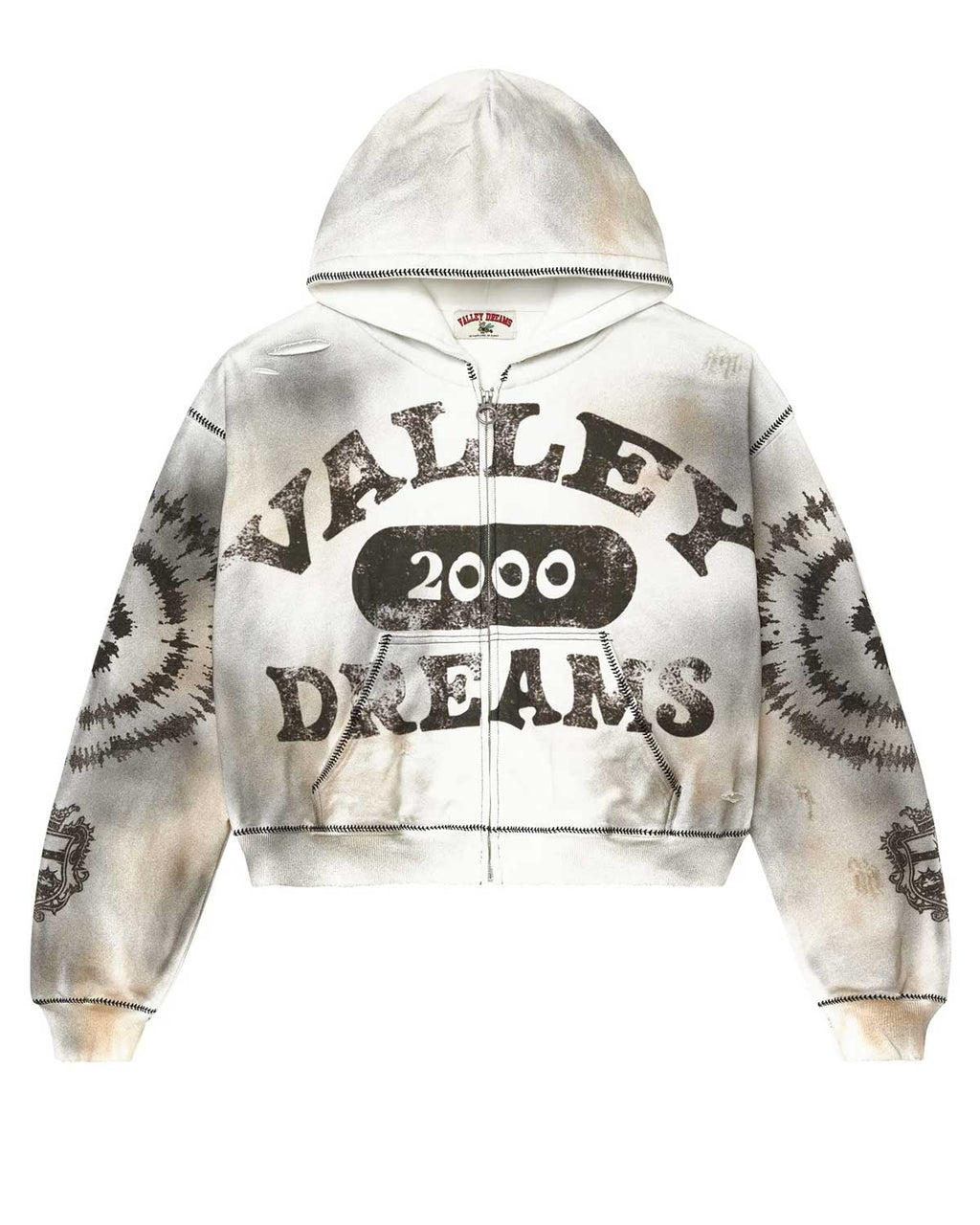 Vale Forever Spiral Pullover Hoodie Ash Grey