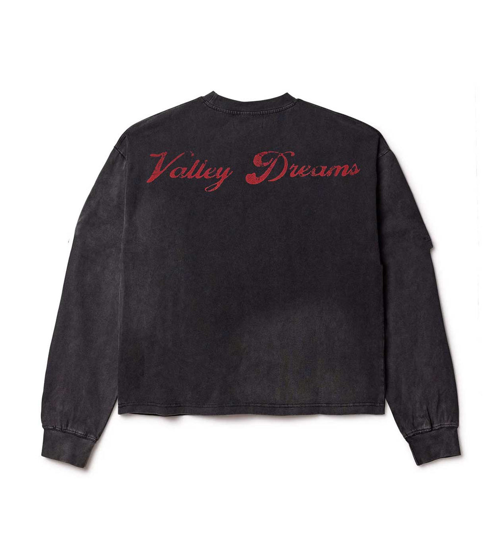 Vale Forever Valley State Football Long Sleeve Tee Black