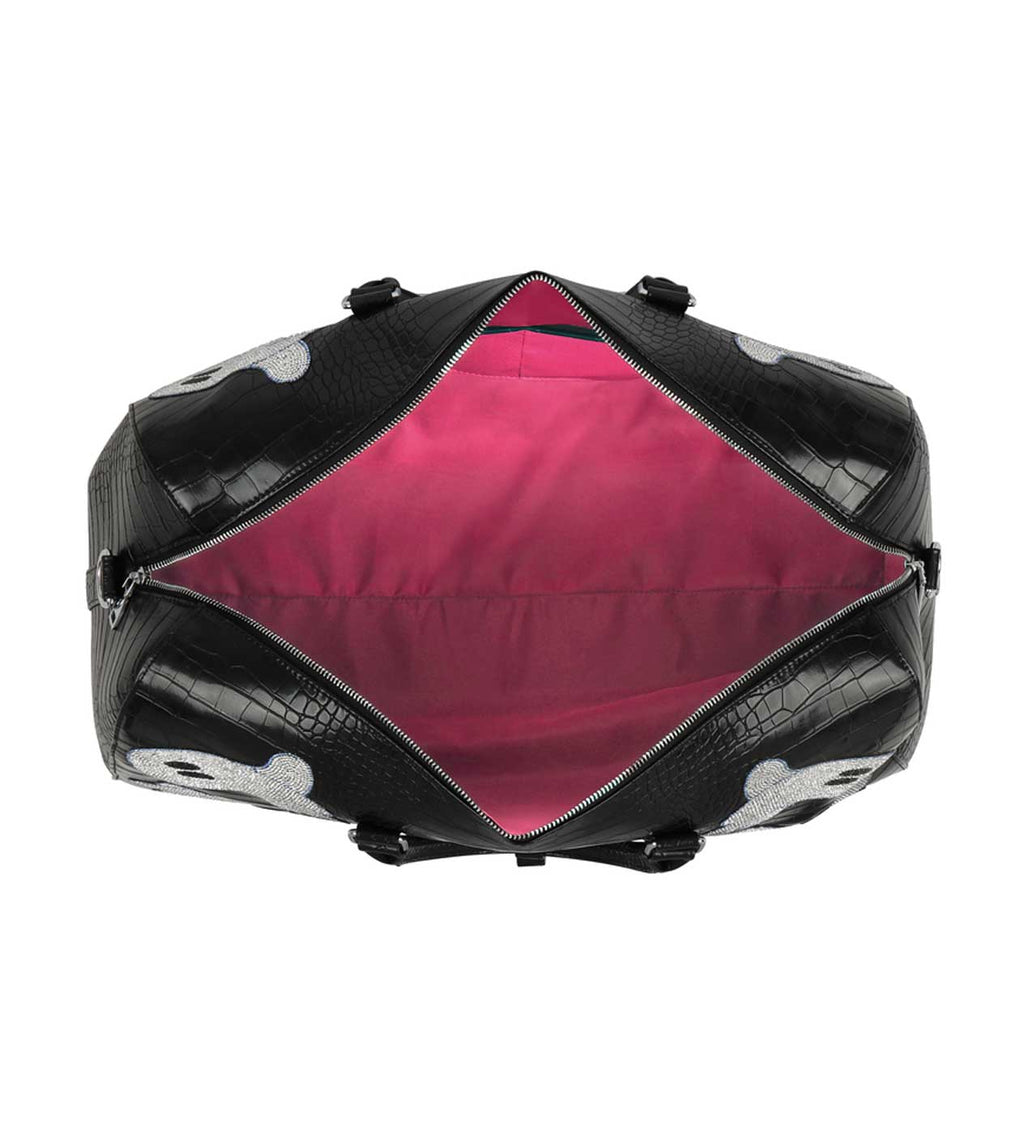 WNTD Alligator Ghost Gem Duffle Bag Black