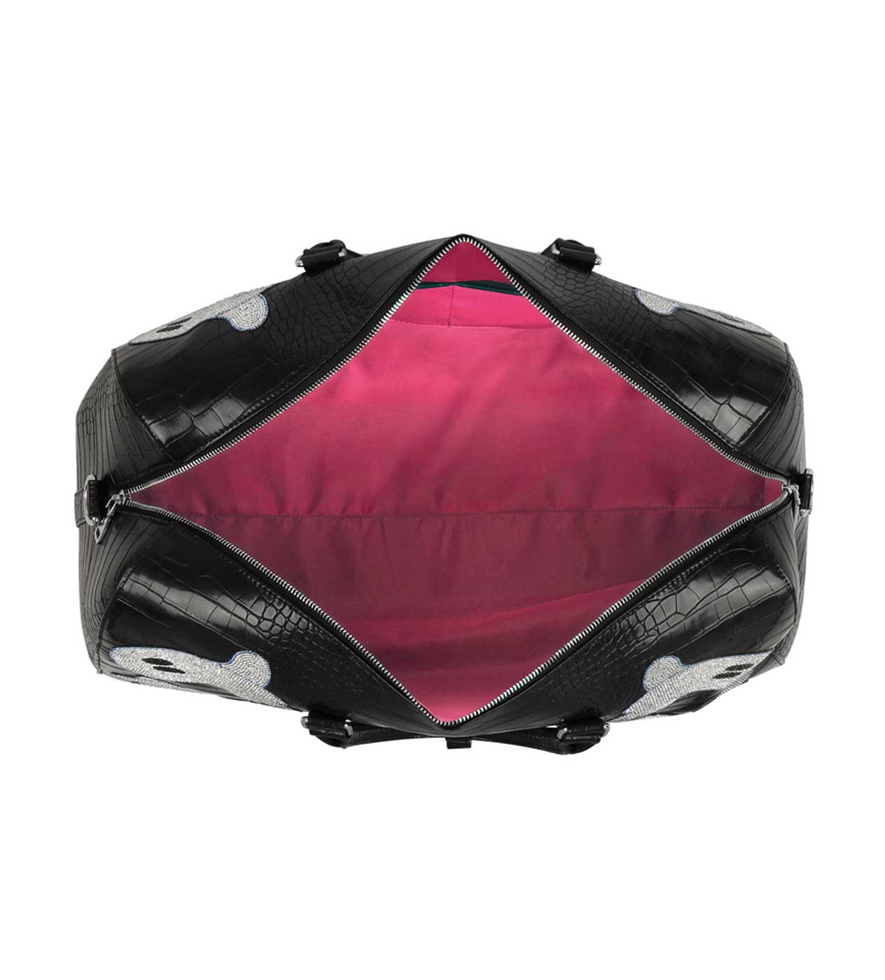 WNTD Alligator Ghost Gem Duffle Bag Black