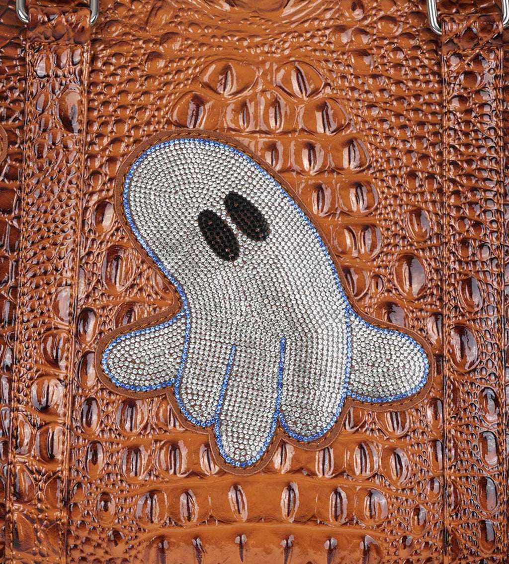 WNTD Alligator Ghost Gem Duffle Bag Silver
