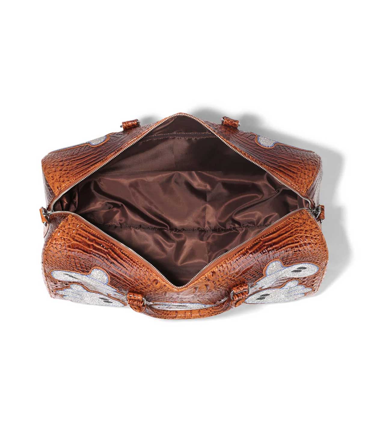 WNTD Alligator Ghost Gem Duffle Bag Silver