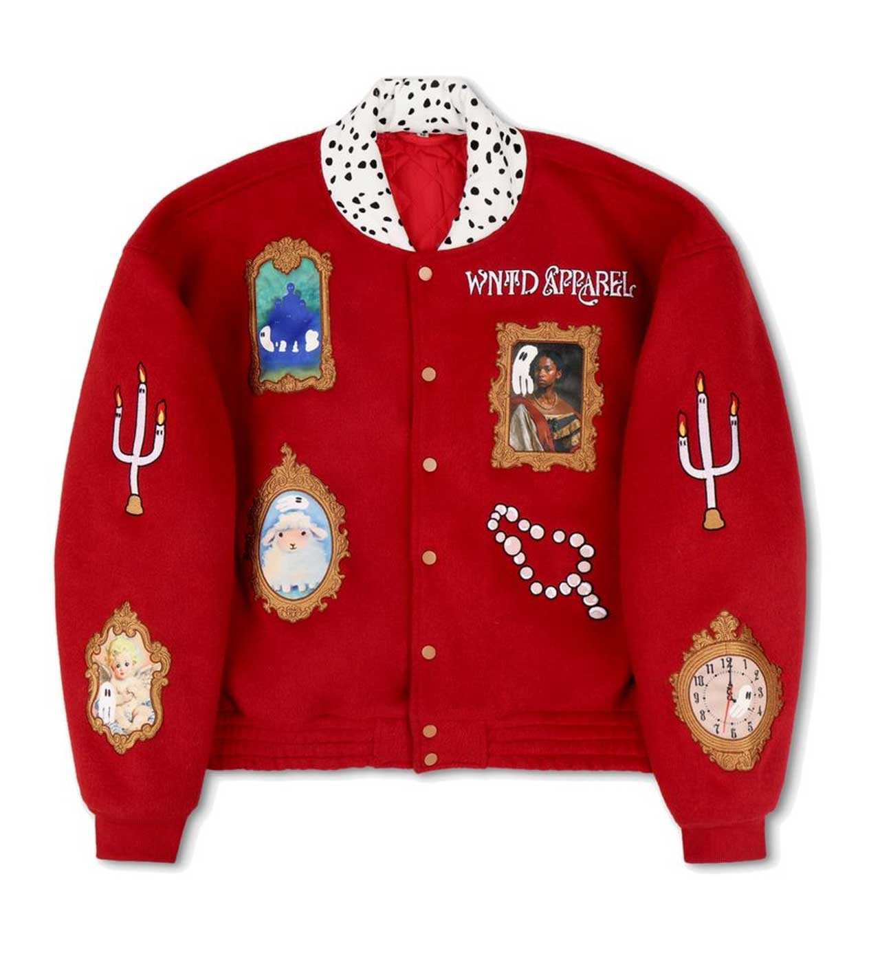 WNTD Kings Varsity Bomber Jacket Red