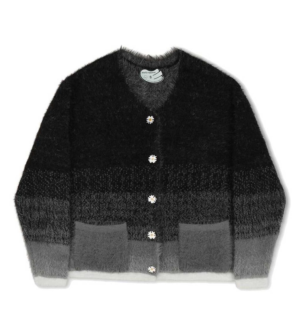 WNTD Mohair Cardigan Black