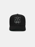 MA STAGGERED AMIRI FULL CANVAS HAT - Black Black