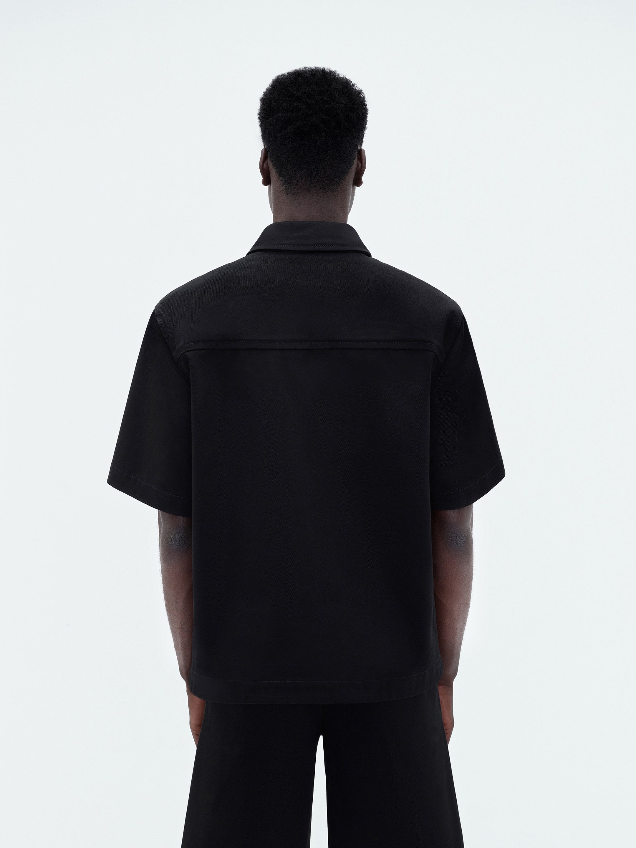AMIRI ARTS DISTRICT CAMP SHIRT - BLACK