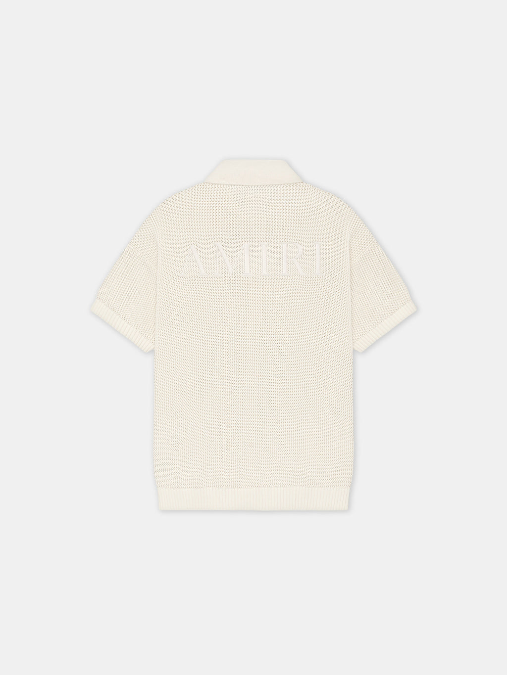AMIRI CROCHET MESH SHIRT - Ivory