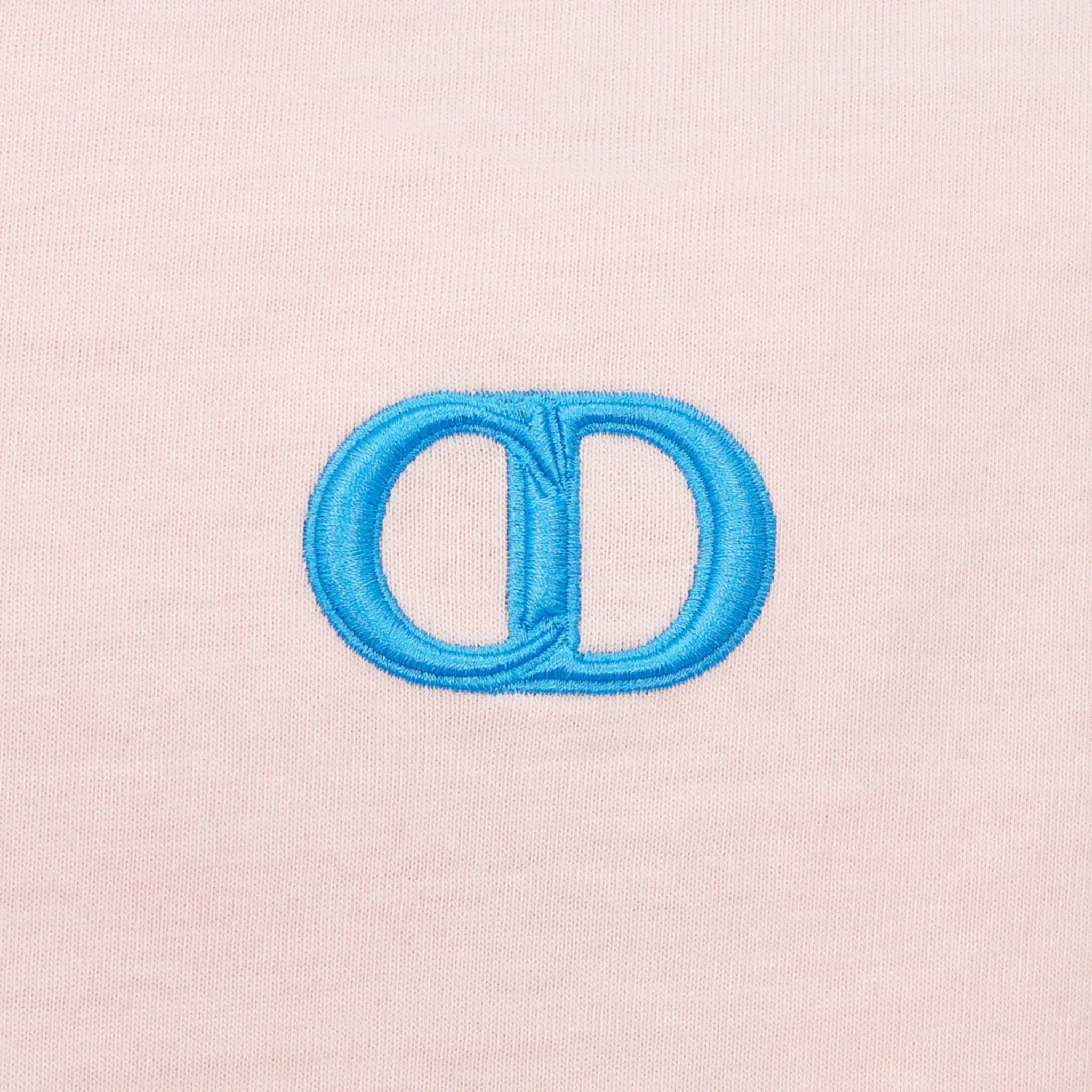 Dior CD Icon Relaxed Fit Cotton Pink T Shirt