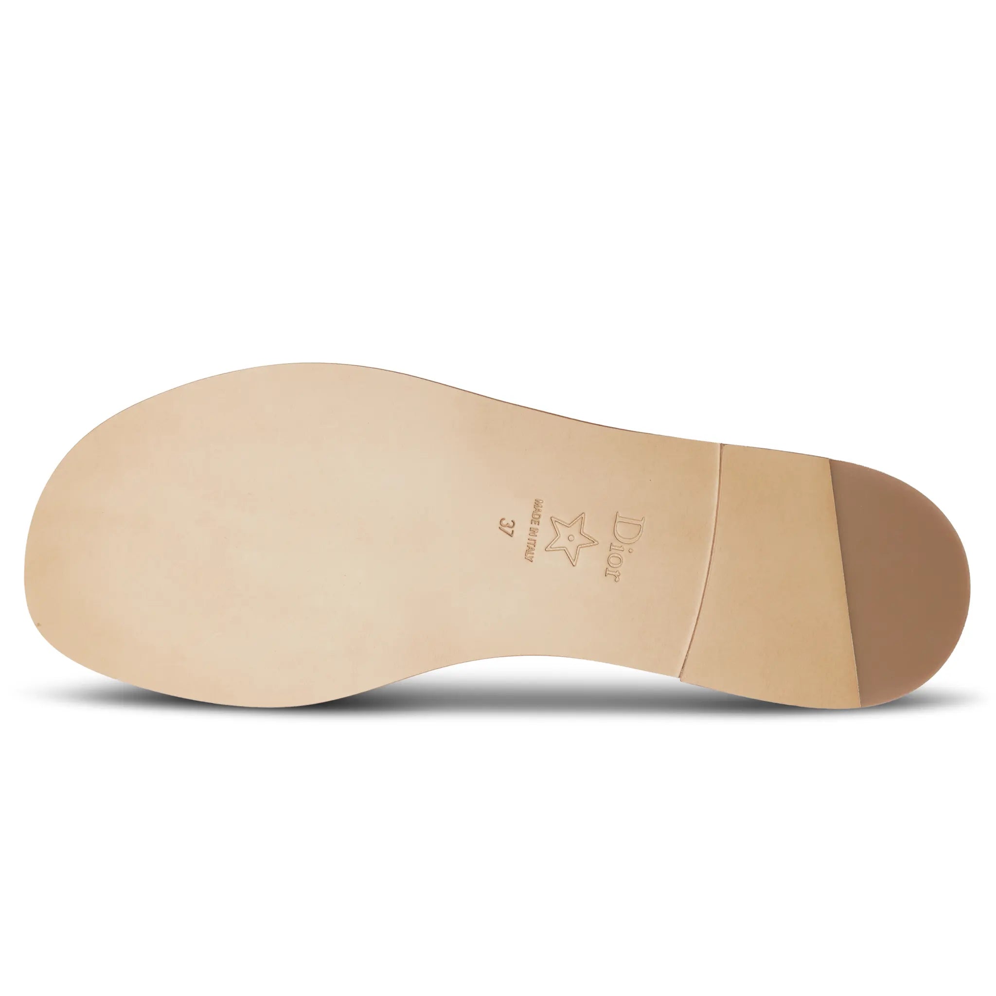Dior Dway Embroidered Cotton Beige Slides