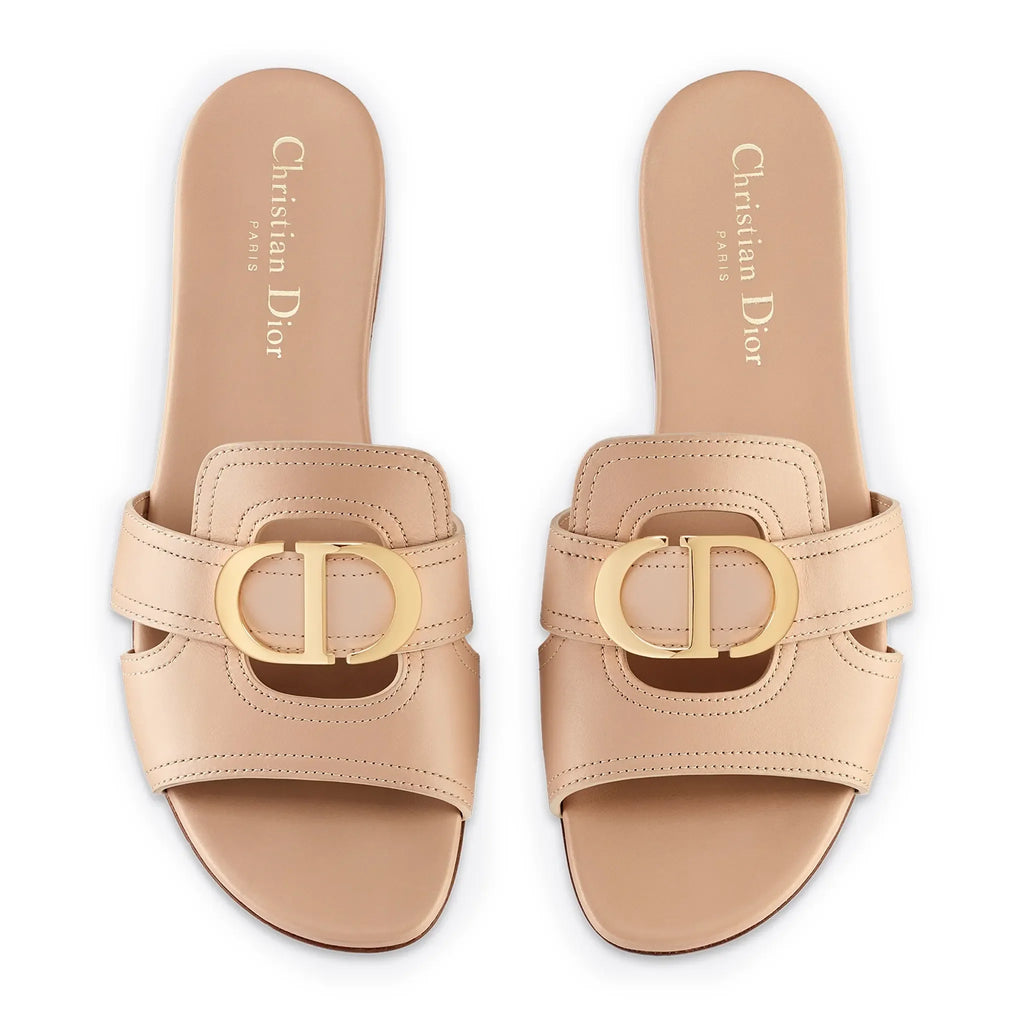 Dior 30 Montaigne Calfskin Beige Slides