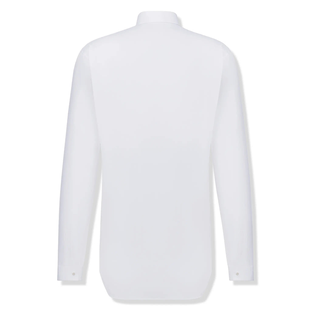 Dior Snaps Poplin Cotton White Shirt