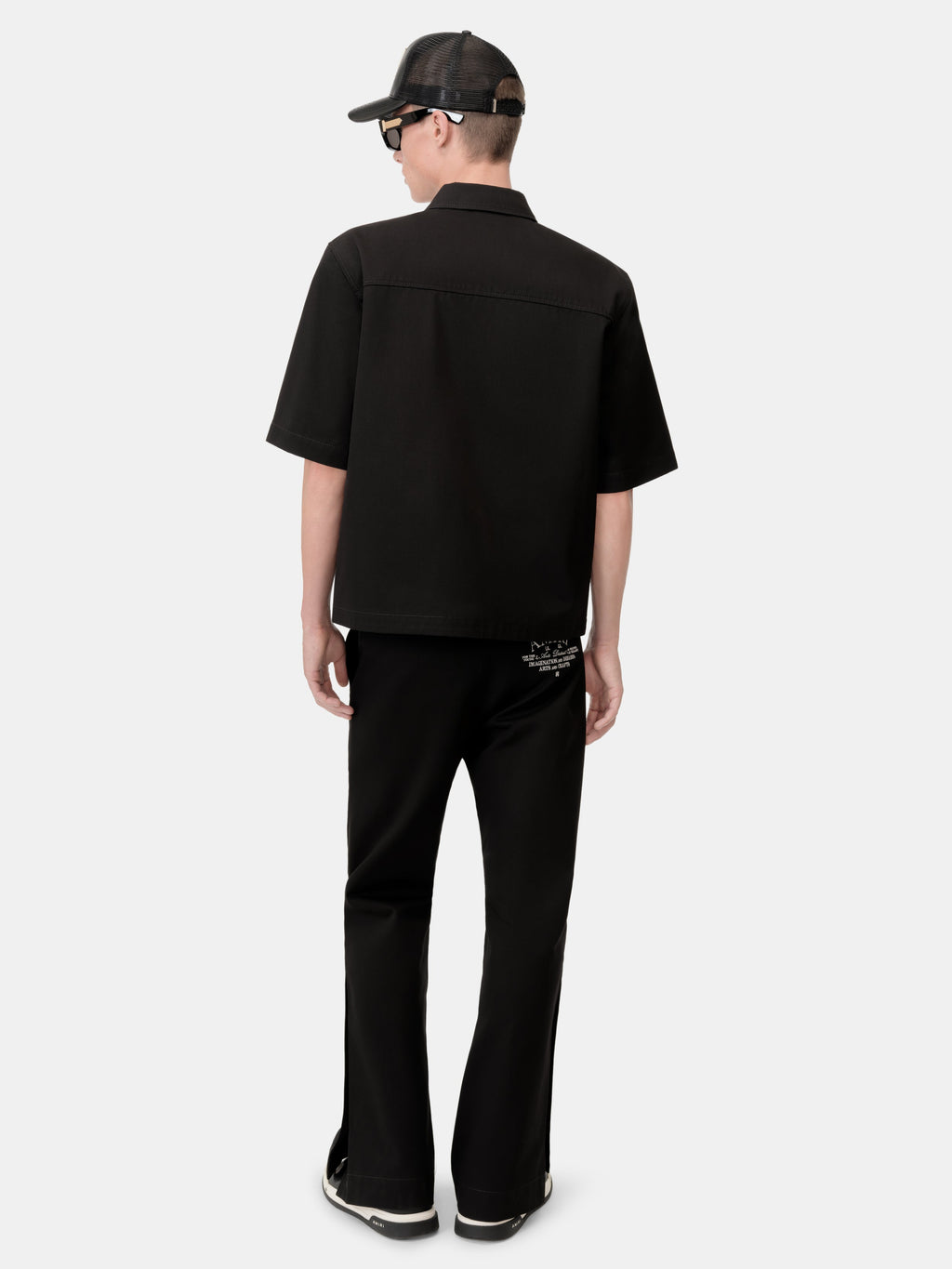 AMIRI ARTS DISTRICT CAMP SHIRT - BLACK
