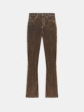 VELVET FLARE JEAN - TAN